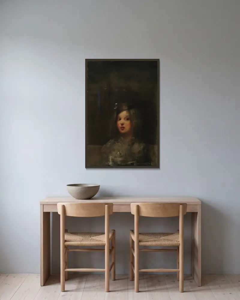Infantka, Alice Pike Barney v rámu na stěně