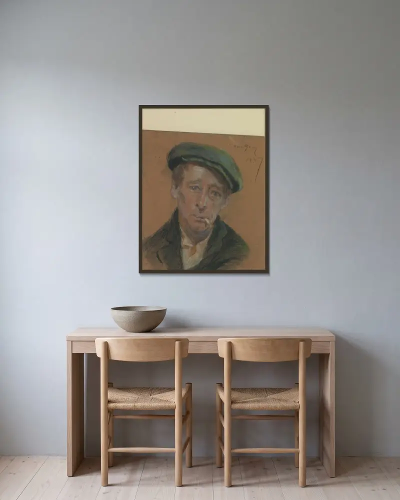 Jimmy Davis von Alice Pike Barney gerahmt an einer Wand