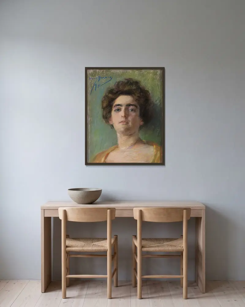 Laura Alice av Alice Pike Barney inramad på en vägg