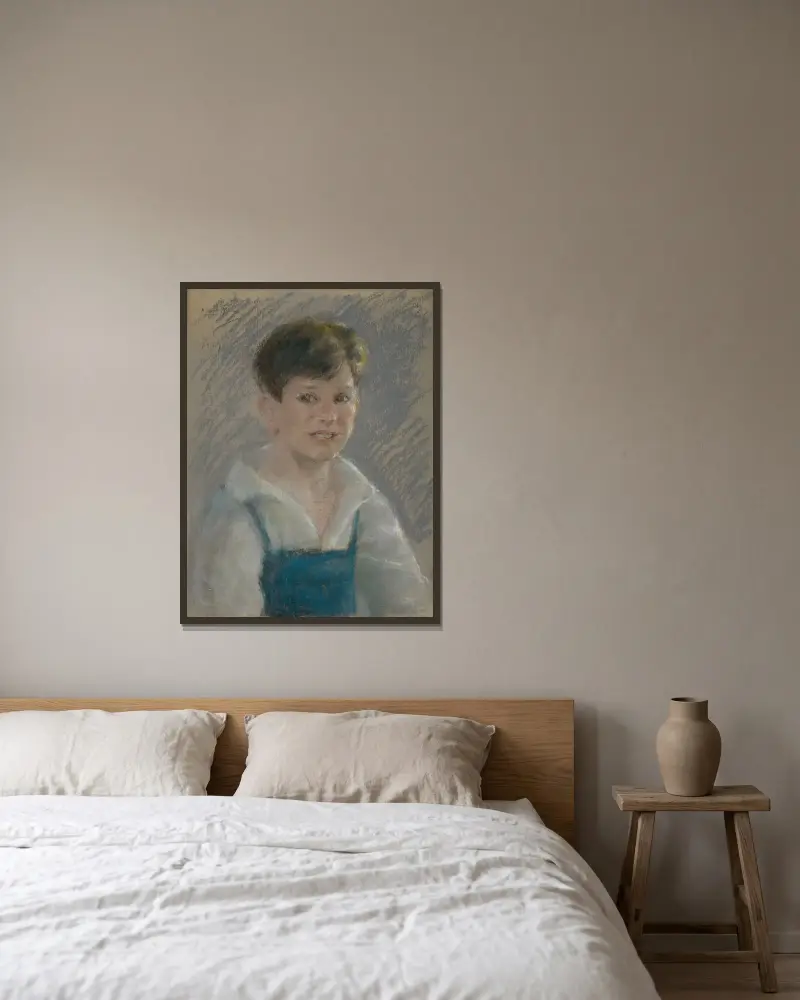 Der kleine Gärtner von Alice Pike Barney gerahmt an einer Wand