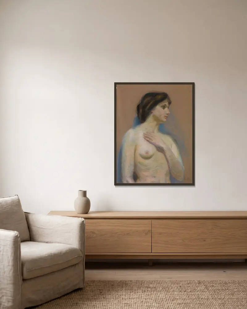 Akt von Alice Pike Barney gerahmt an einer Wand