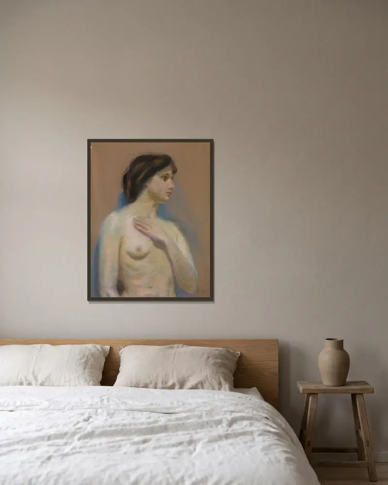 Akt von Alice Pike Barney gerahmt an einer Wand