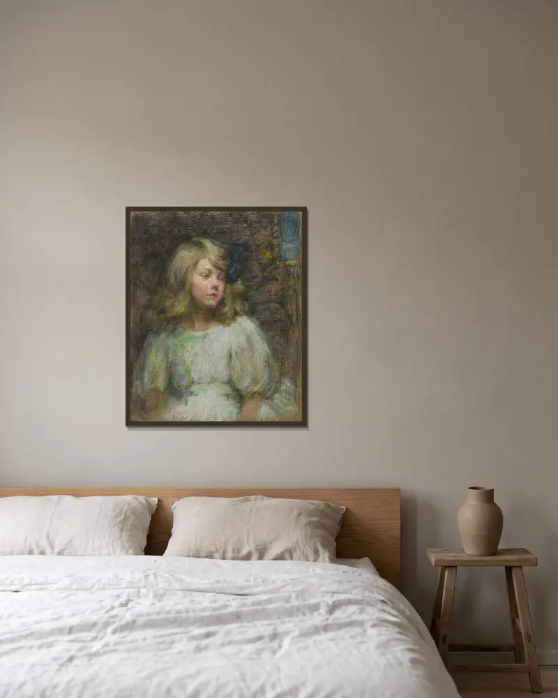 Peggy av Alice Pike Barney inramad på en vägg