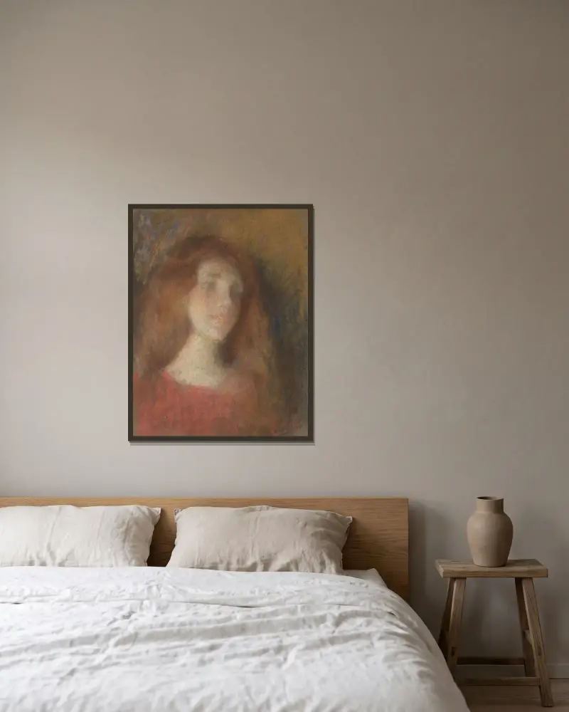 Reverie av Alice Pike Barney inramad på en vägg