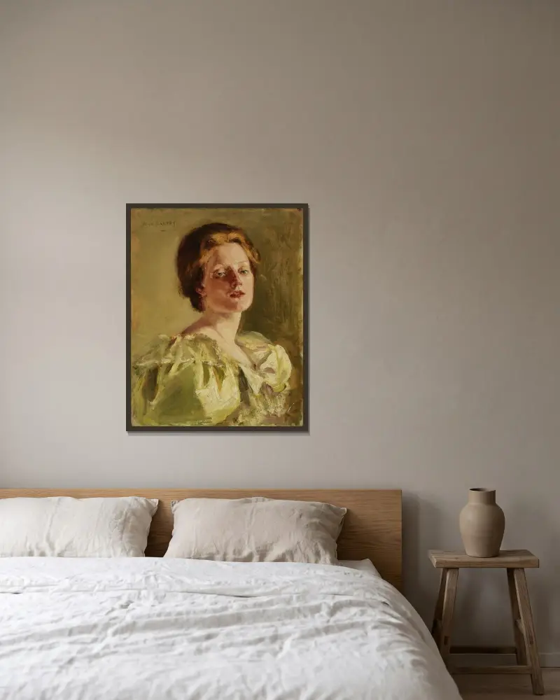 Study in Auburn av Alice Pike Barney inramad på en vägg