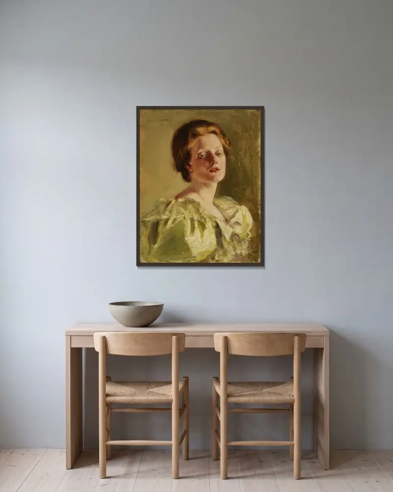 Study in Auburn av Alice Pike Barney inramad på en vägg