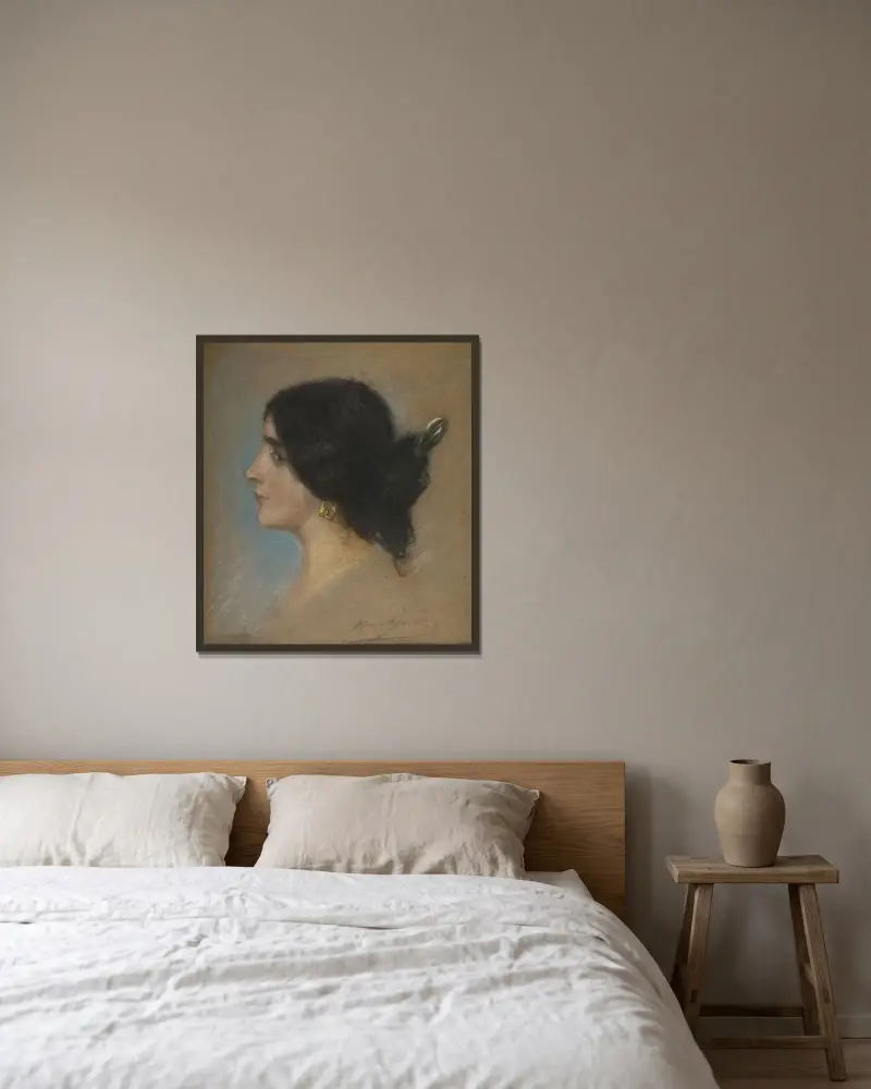 Zingare av Alice Pike Barney inramad på en vägg