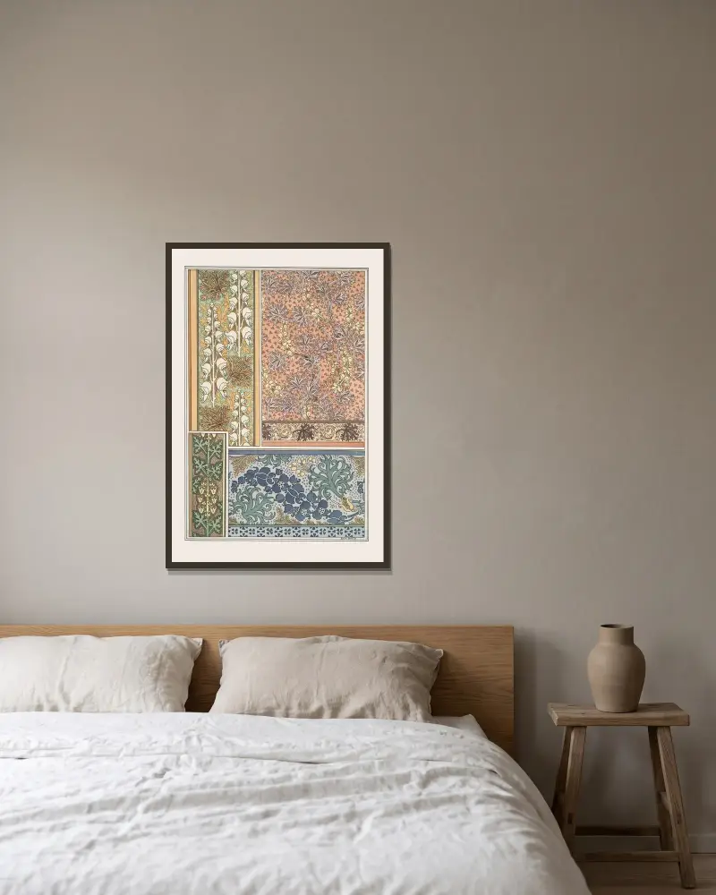 Aconit 3 von Maurice Pillard Verneuil gerahmt an einer Wand