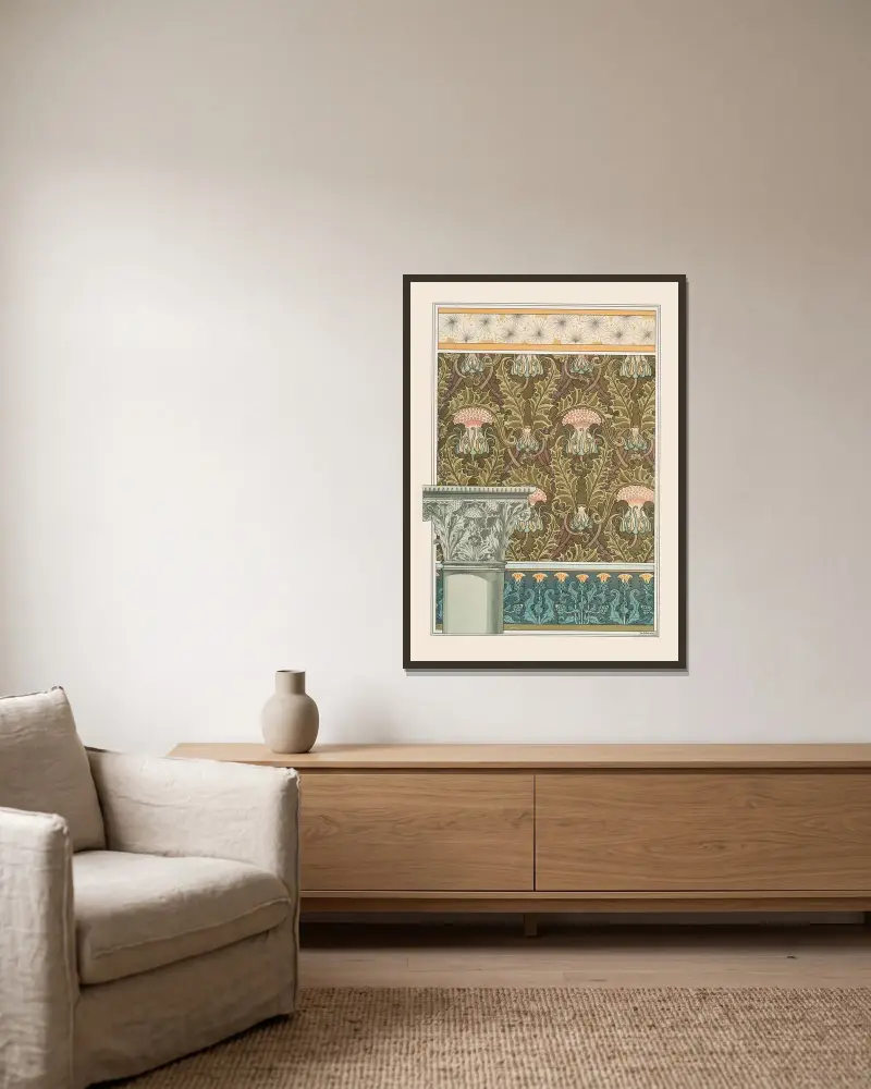 Chardon 1 von Maurice Pillard Verneuil gerahmt an einer Wand