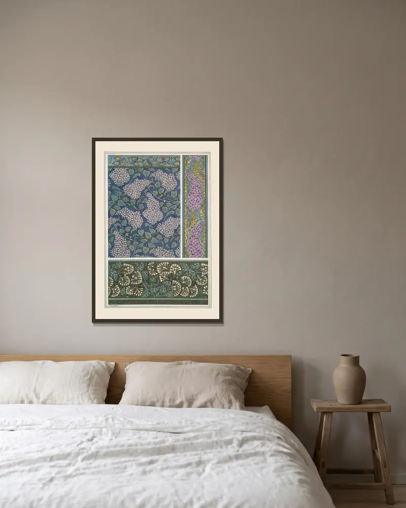 Lilas 2 von Maurice Pillard Verneuil gerahmt an einer Wand