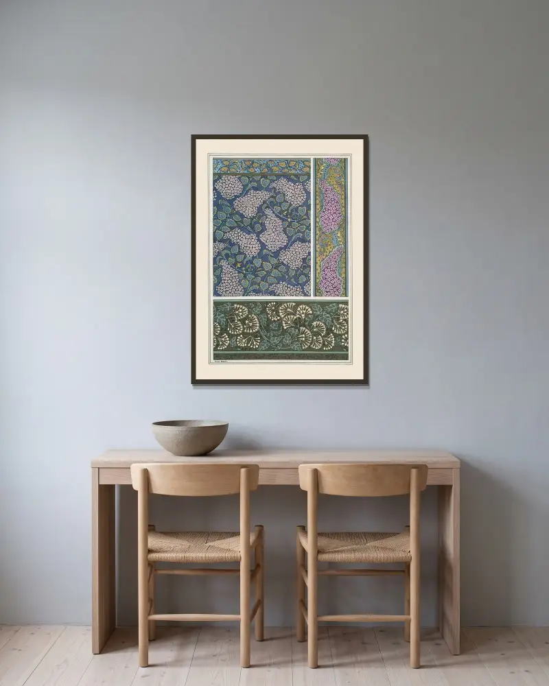 Lilas 2 von Maurice Pillard Verneuil gerahmt an einer Wand