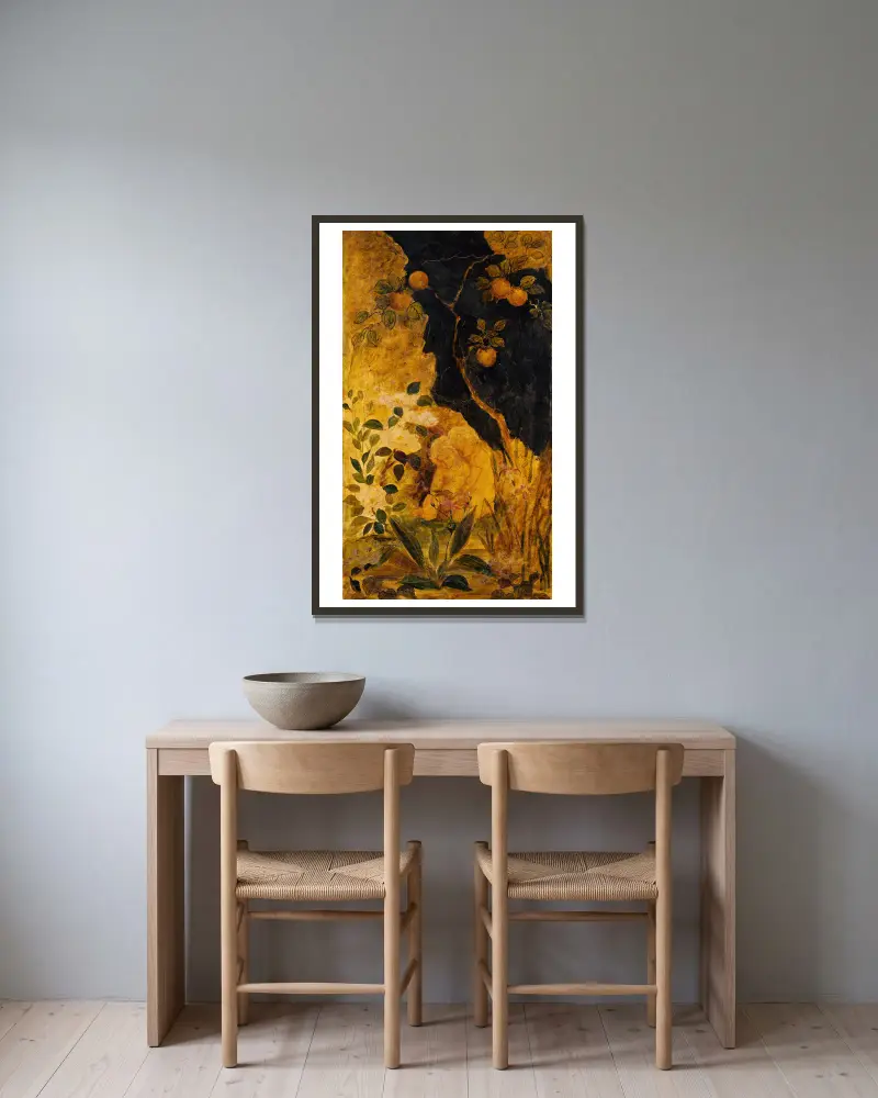 Dzieci bawiące się z królikiem, Albert Pinkham Ryder w ramie na ścianie