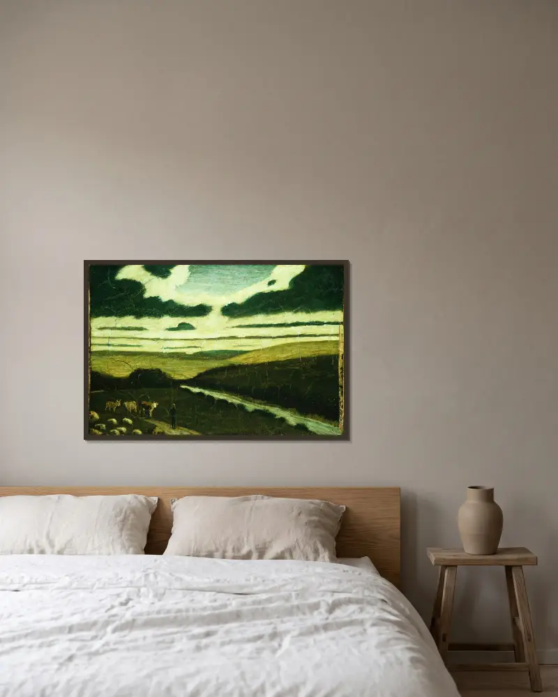Krajina, Albert Pinkham Ryder v rámu na stěně