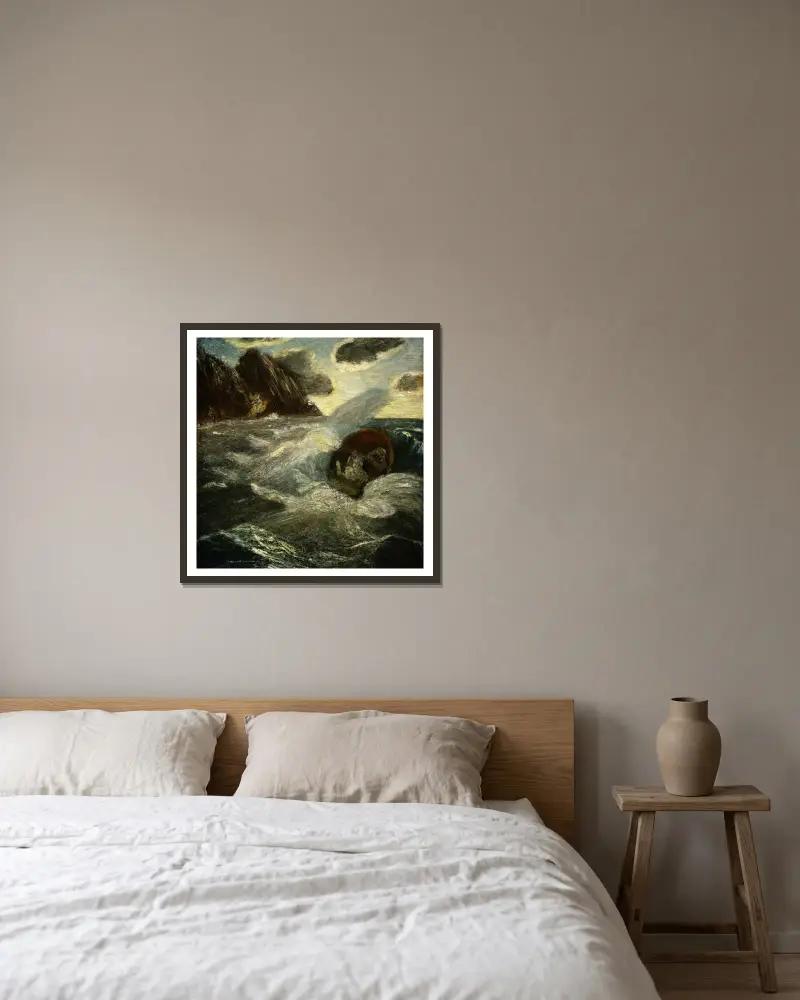 Lord Ullins Tochter von Albert Pinkham Ryder gerahmt an einer Wand