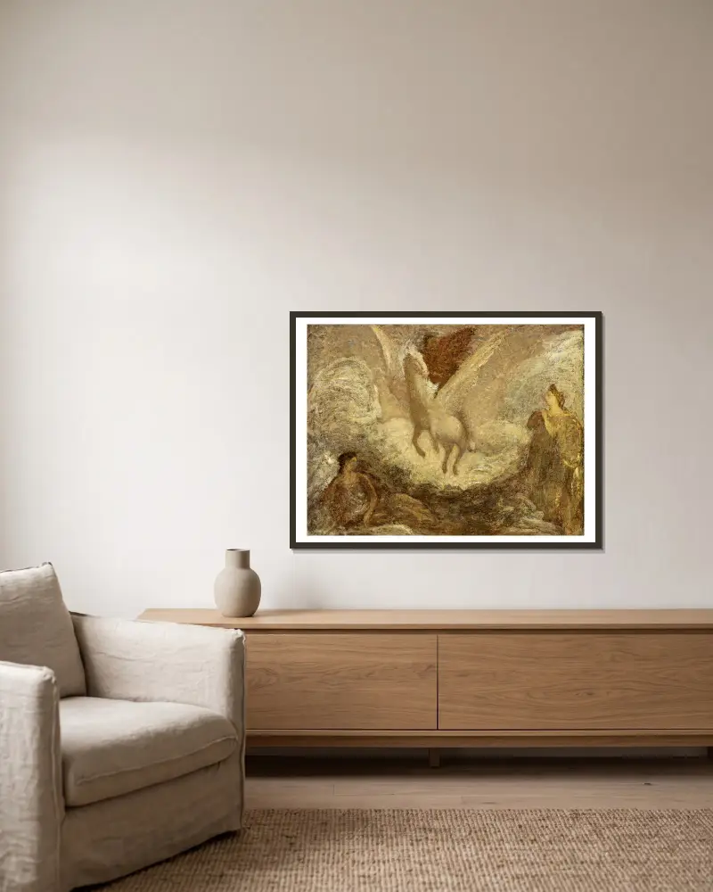 Odcházející Pegas, Albert Pinkham Ryder v rámu na stěně