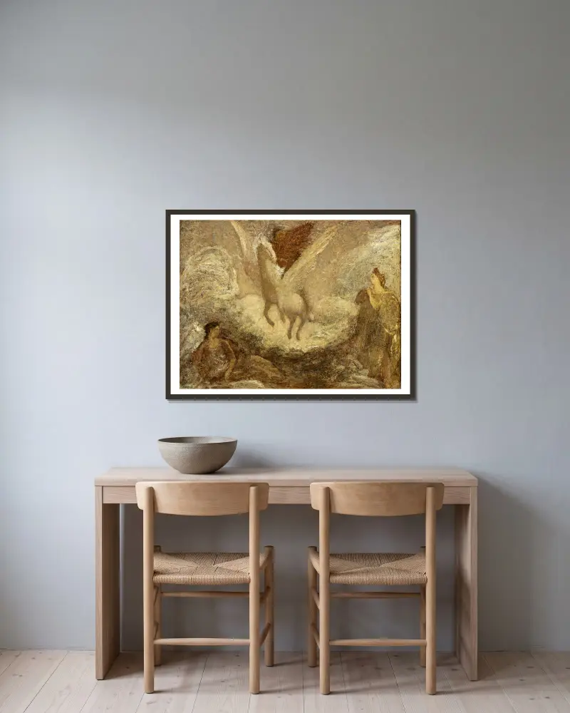 Odcházející Pegas, Albert Pinkham Ryder v rámu na stěně
