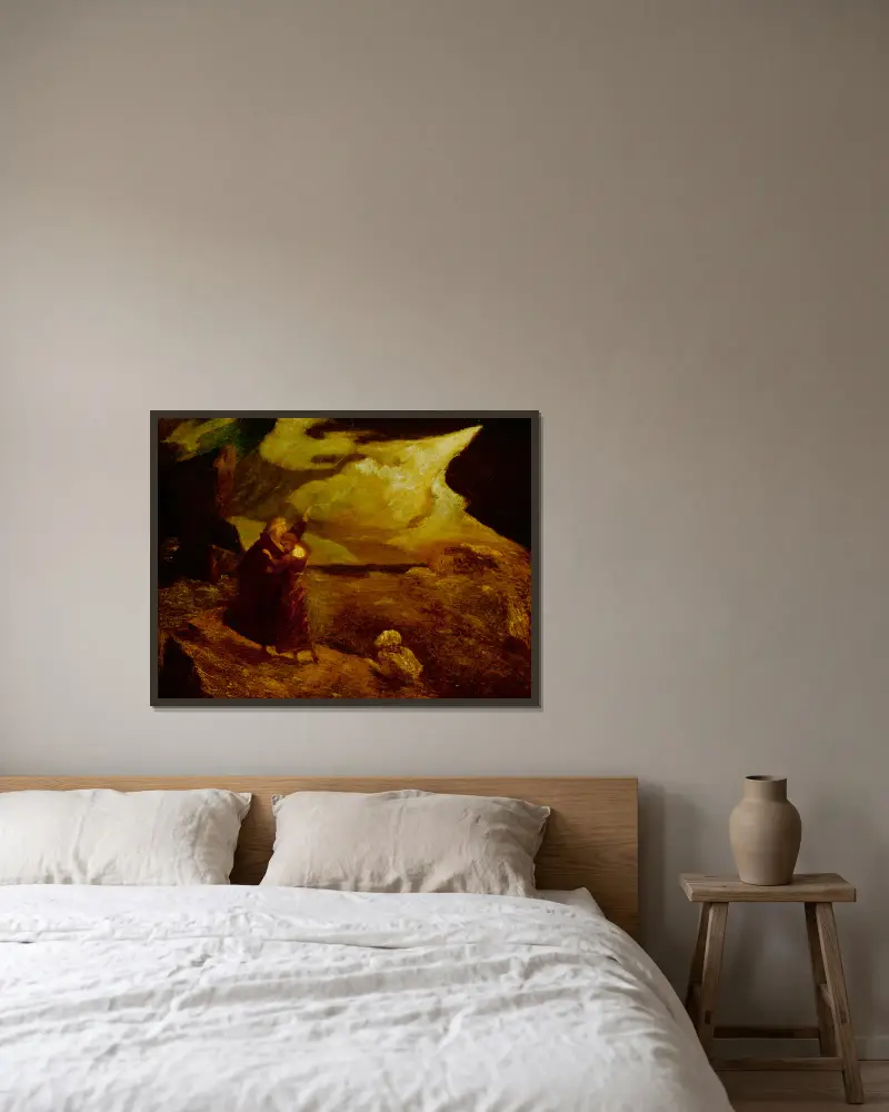 Bouře, Albert Pinkham Ryder v rámu na stěně