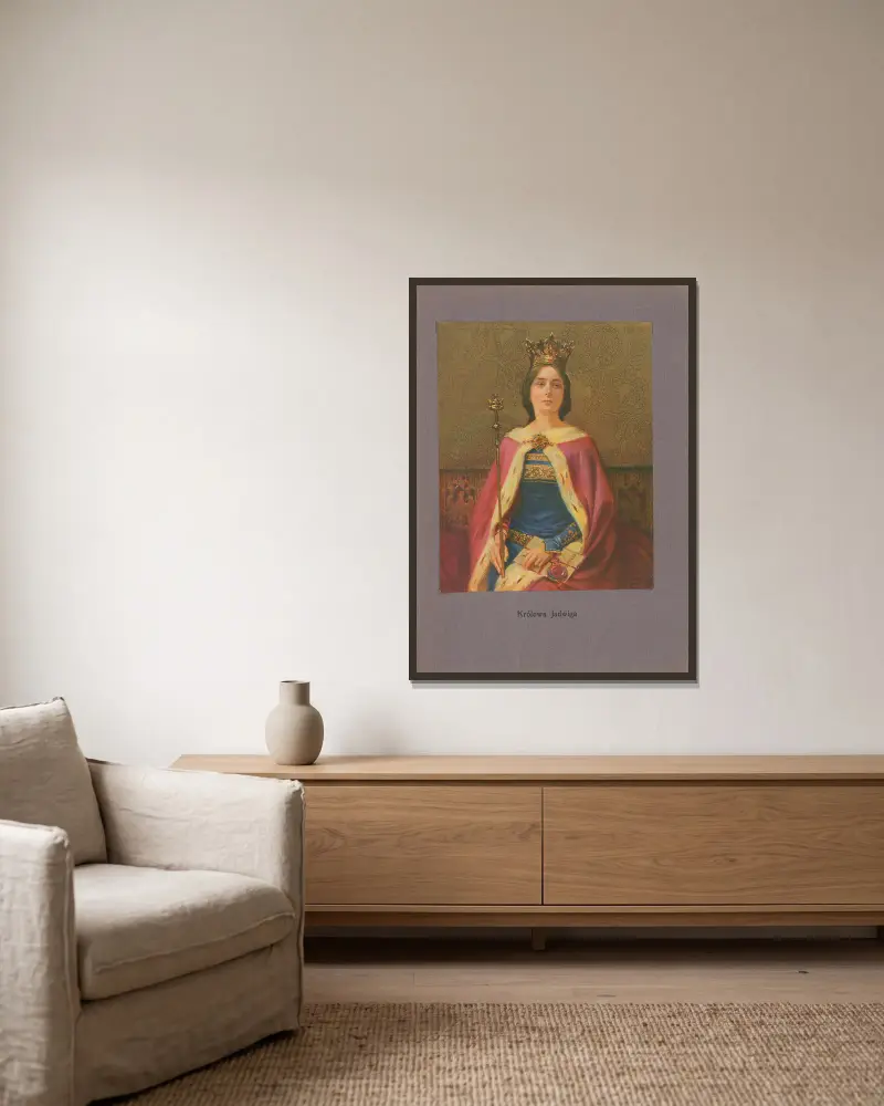 Königin Hedwig von Piotr Stachiewicz gerahmt an einer Wand