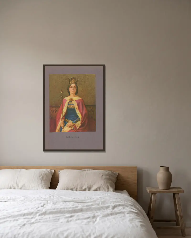 Königin Hedwig von Piotr Stachiewicz gerahmt an einer Wand