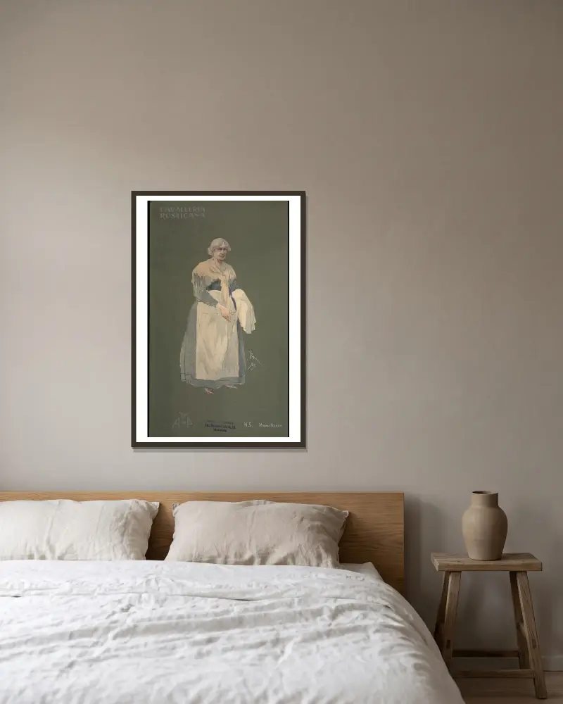 Mamma Nunzia, Pipein Gamba w ramie na ścianie