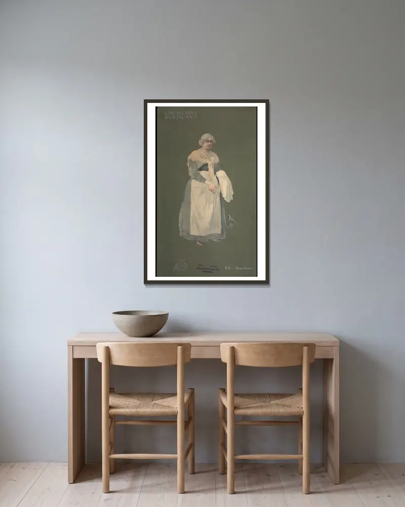 Mamma Nunzia, Pipein Gamba w ramie na ścianie