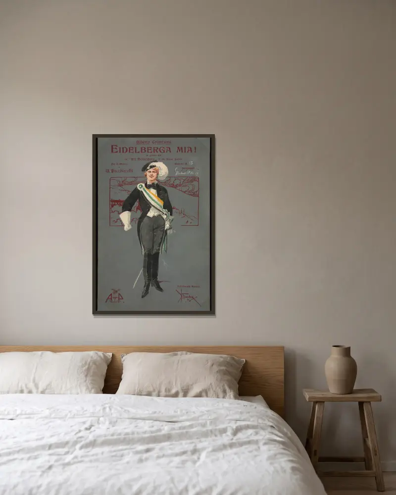 Studenten (Akt III), 1907 – Nr. 6 von Pipein Gamba gerahmt an einer Wand