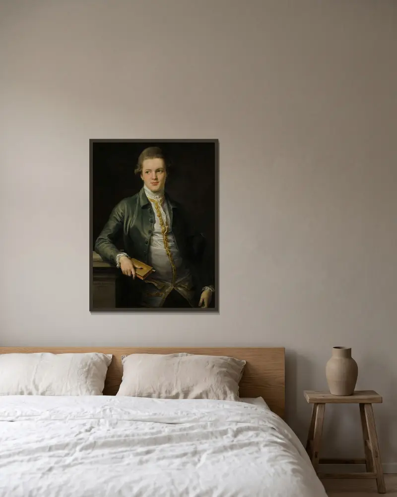 Porträtt av Thomas Orde, senare Orde-Powlett och 1:e baron Bolton av Pompeo Batoni inramad på en vägg