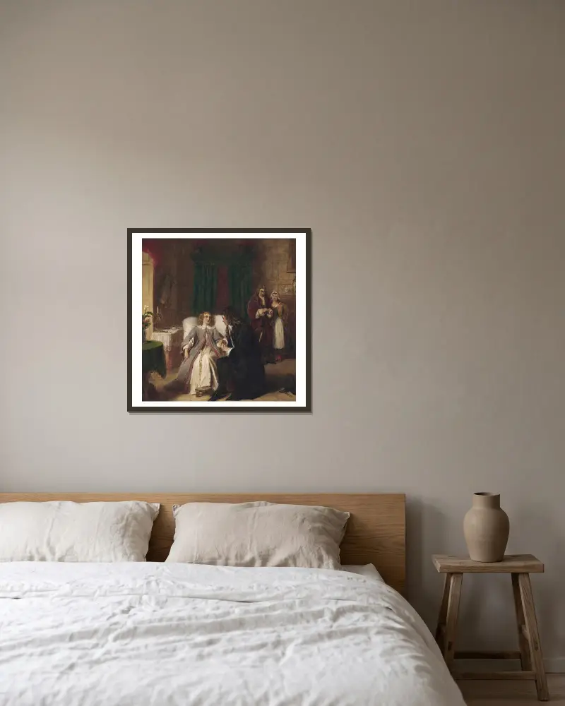 Zdravý nemocný, William Powell Frith v rámu na stěně