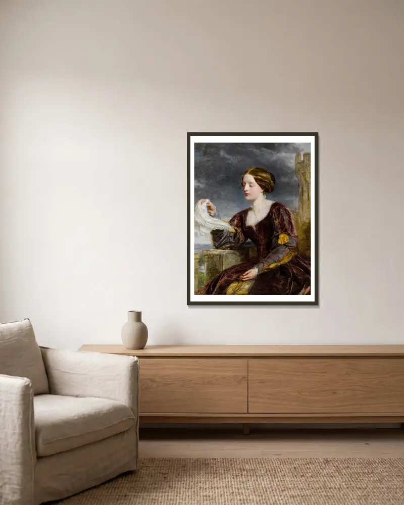 Sygnał, William Powell Frith w ramie na ścianie