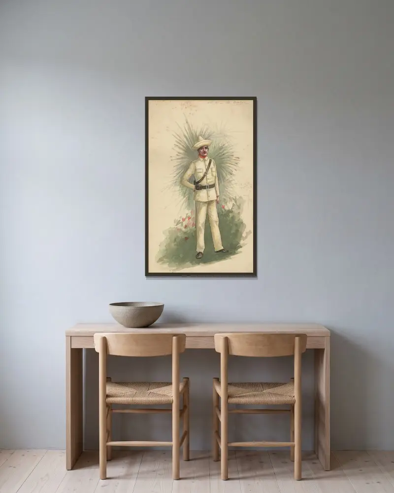 Act I- Moros, Will R. Barnes w ramie na ścianie