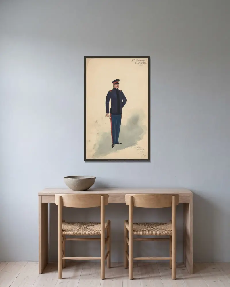 Army-Act III von Will R. Barnes gerahmt an einer Wand