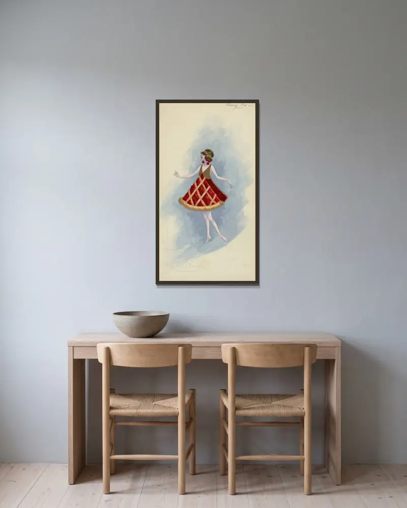 Cherry Pie von Will R. Barnes gerahmt an einer Wand