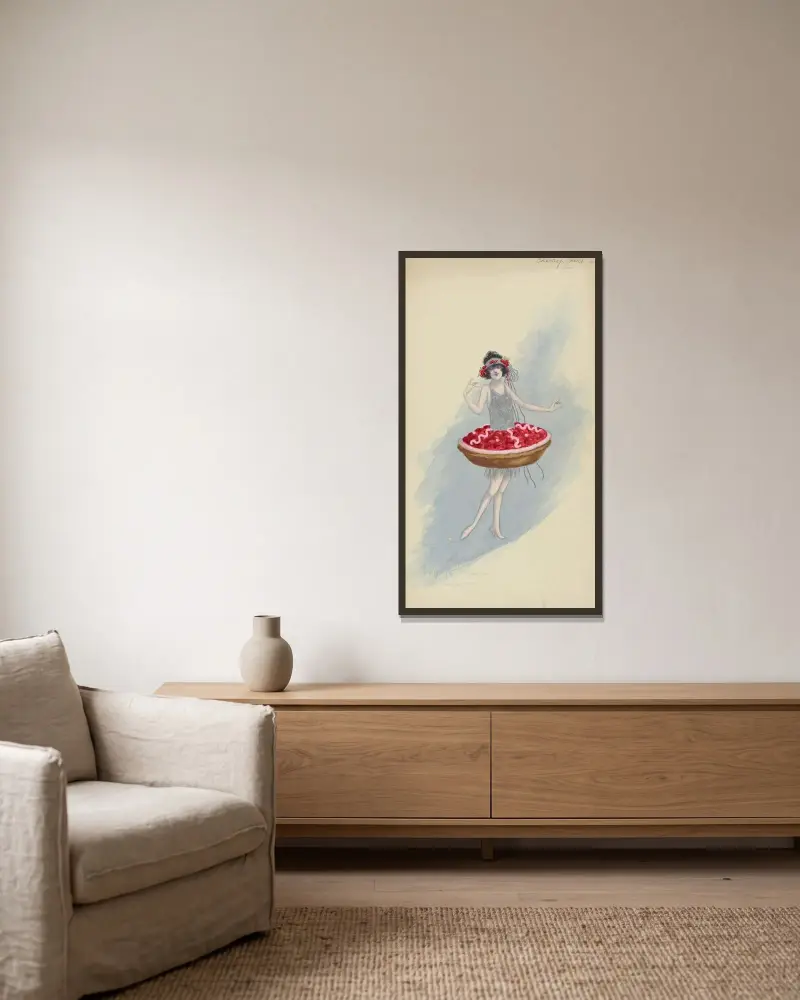 Cherry Tart von Will R. Barnes gerahmt an einer Wand