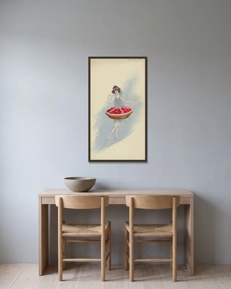 Cherry Tart von Will R. Barnes gerahmt an einer Wand