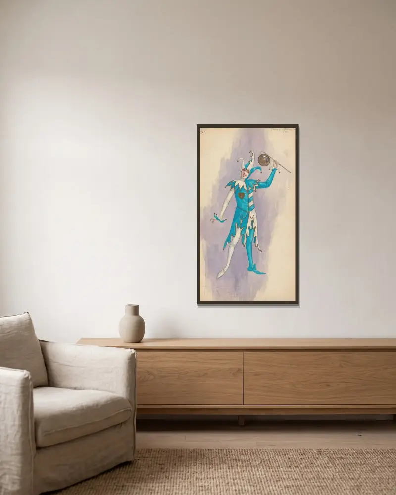 Comic Opera von Will R. Barnes gerahmt an einer Wand