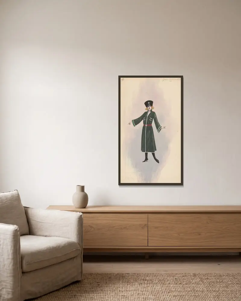 Green Cossacks von Will R. Barnes gerahmt an einer Wand