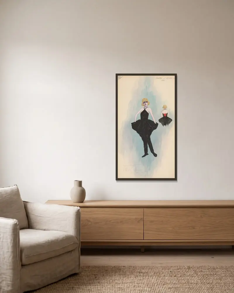 Hello Girls von Will R. Barnes gerahmt an einer Wand