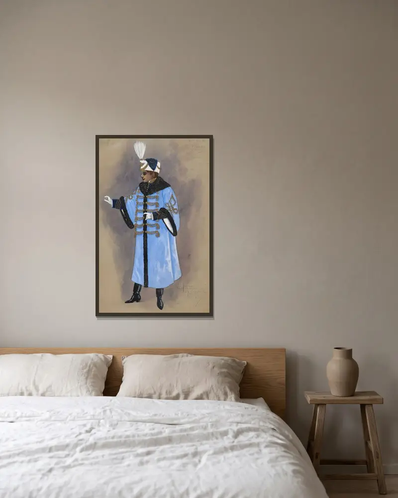 Mr. Rork-Prince-Entrance Coat over Blue Shirt av Will R. Barnes inramad på en vägg
