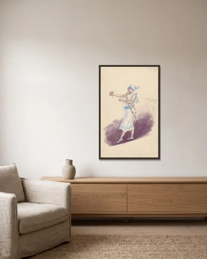 Untitled von Will R. Barnes gerahmt an einer Wand