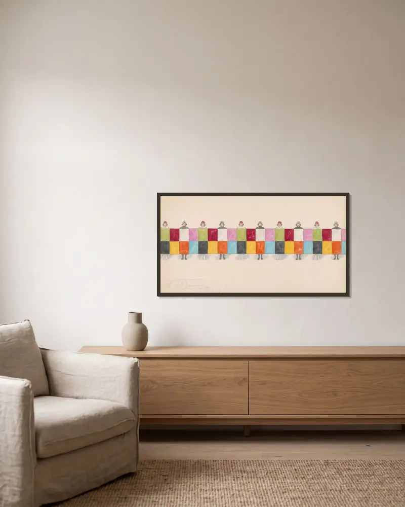 Untitled von Will R. Barnes gerahmt an einer Wand