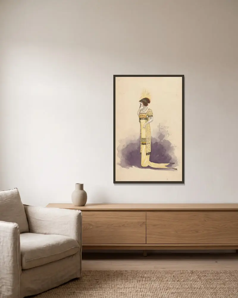Untitled von Will R. Barnes gerahmt an einer Wand