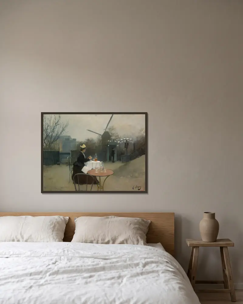 Plein Air, Ramón Casas v rámu na stěně