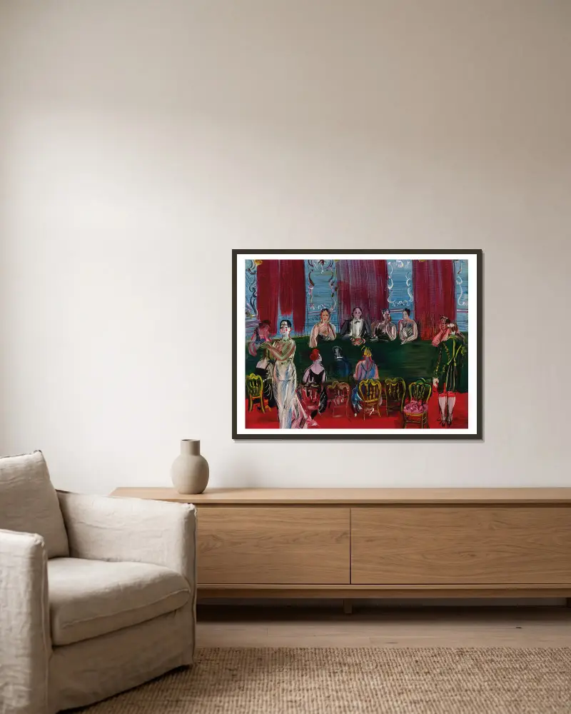 Baccara, Raoul Dufy v rámu na stěně