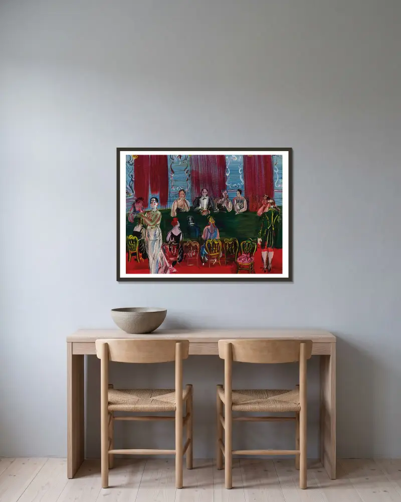 Baccara, Raoul Dufy v rámu na stěně