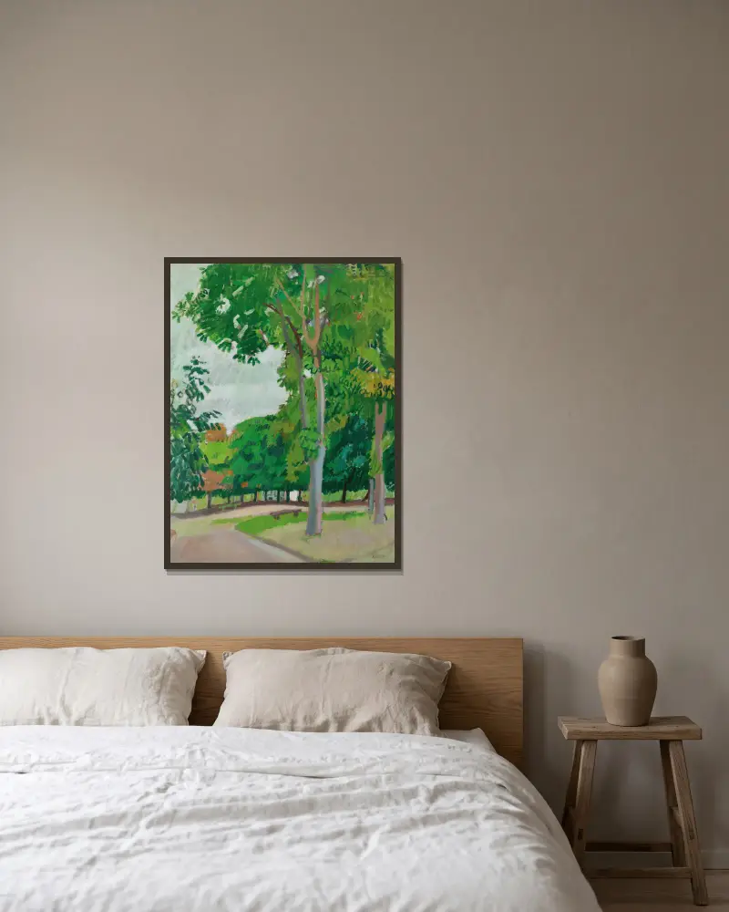 Park, Raoul Dufy w ramie na ścianie