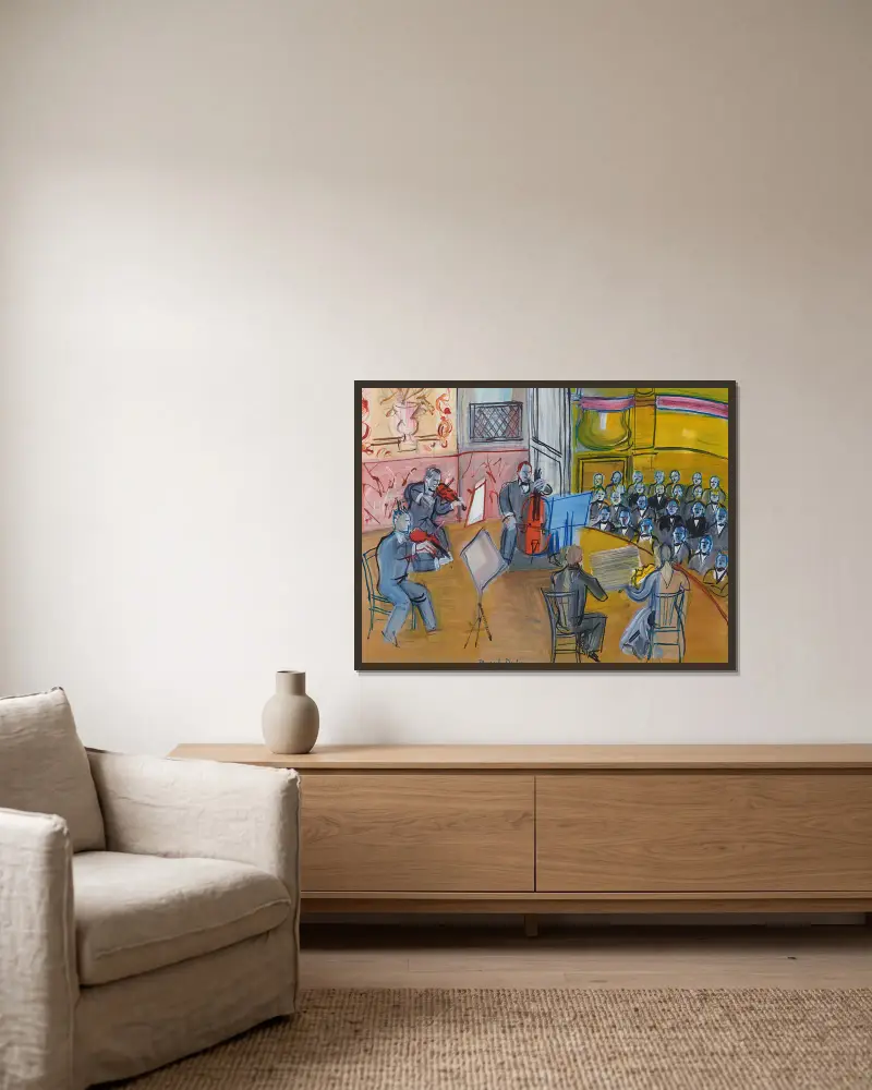 Kwintet, Raoul Dufy w ramie na ścianie