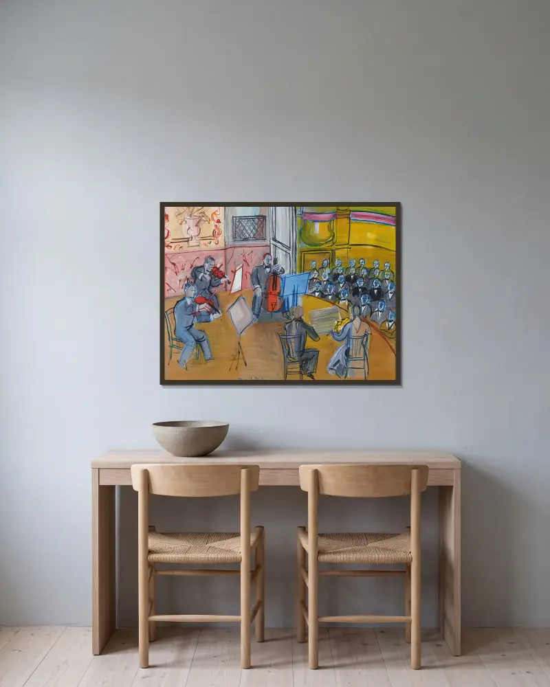 Kwintet, Raoul Dufy w ramie na ścianie
