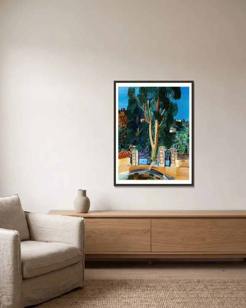 Eukalyptus, Raoul Dufy v rámu na stěně