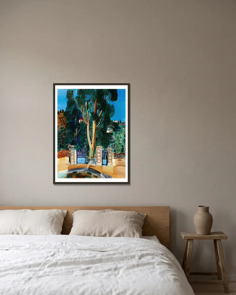 Eukalyptus, Raoul Dufy v rámu na stěně