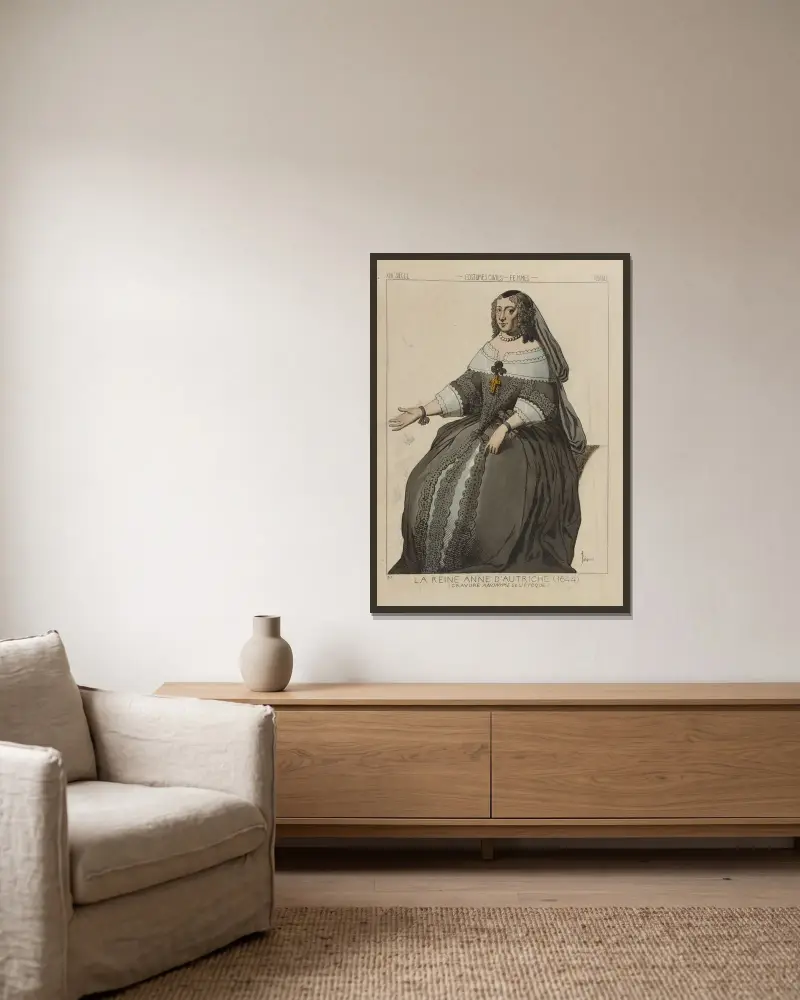 Królowa Anna Austriaczka (1644), Raphaël Jacquemin w ramie na ścianie